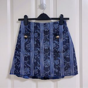 Maje Skort flower pattern